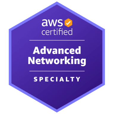 AWS Certified Advanced Networking – Specialty certification badge