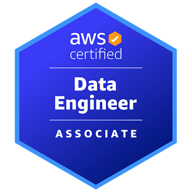 AWS Certified Data Engineer – Associate certification badge