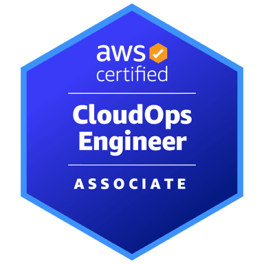 AWS Certified CloudOps Engineer – Associate certification badge